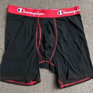 Champion Men's Black and Red Boxer Briefs